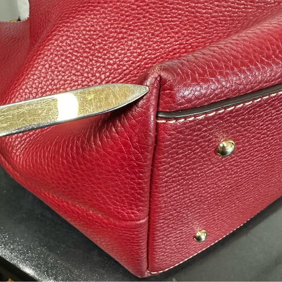 DOONEY & BOURKE Soft Pleated Pebble Grain Leather FLYNN Tote Shoulder Bag Large - Picture 8 of 16